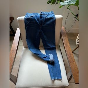 Paige jeans, Hoxton ankle size 27. Light-medium wash.